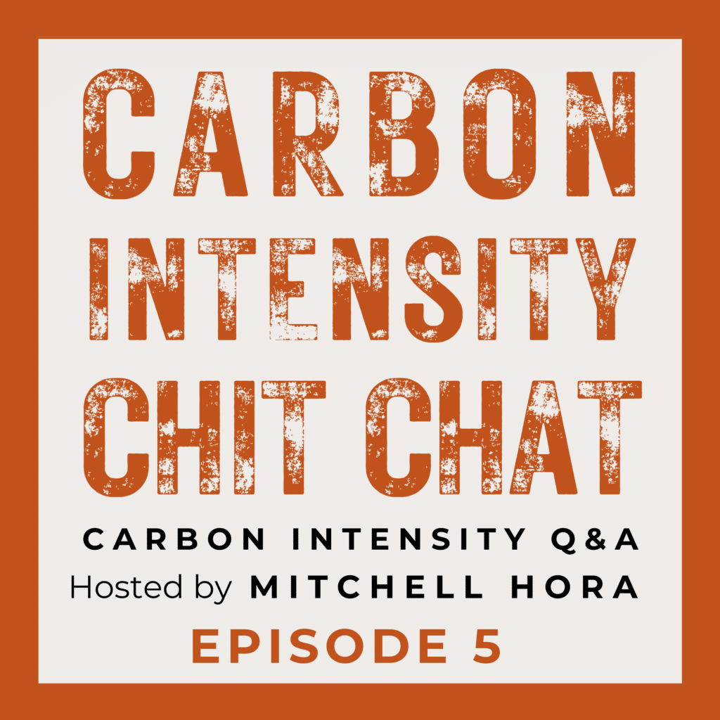 CI Chit Chat - Carbon Intensity Question & Answer - Episode 5
