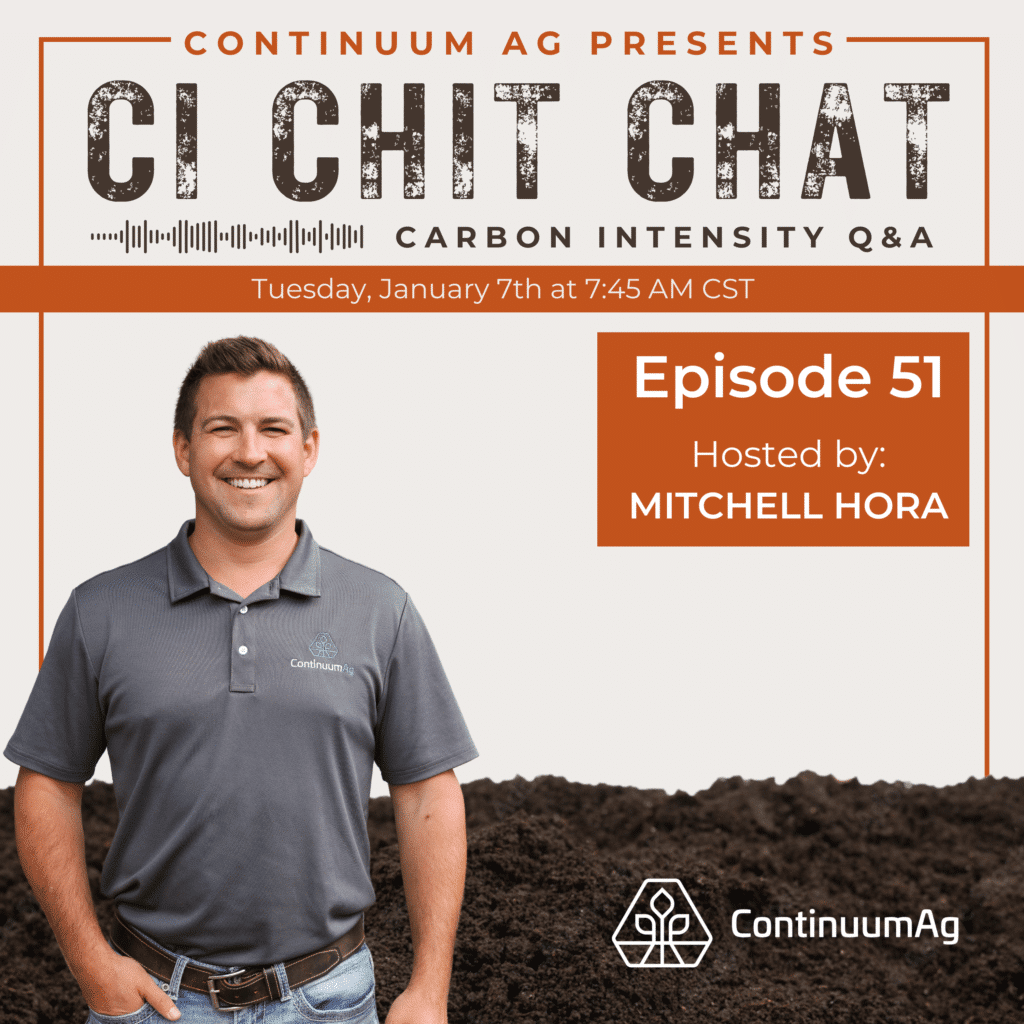 Continuum Ag CEO Mitchell Hora hosts episode 51 of the CI Chit Chat