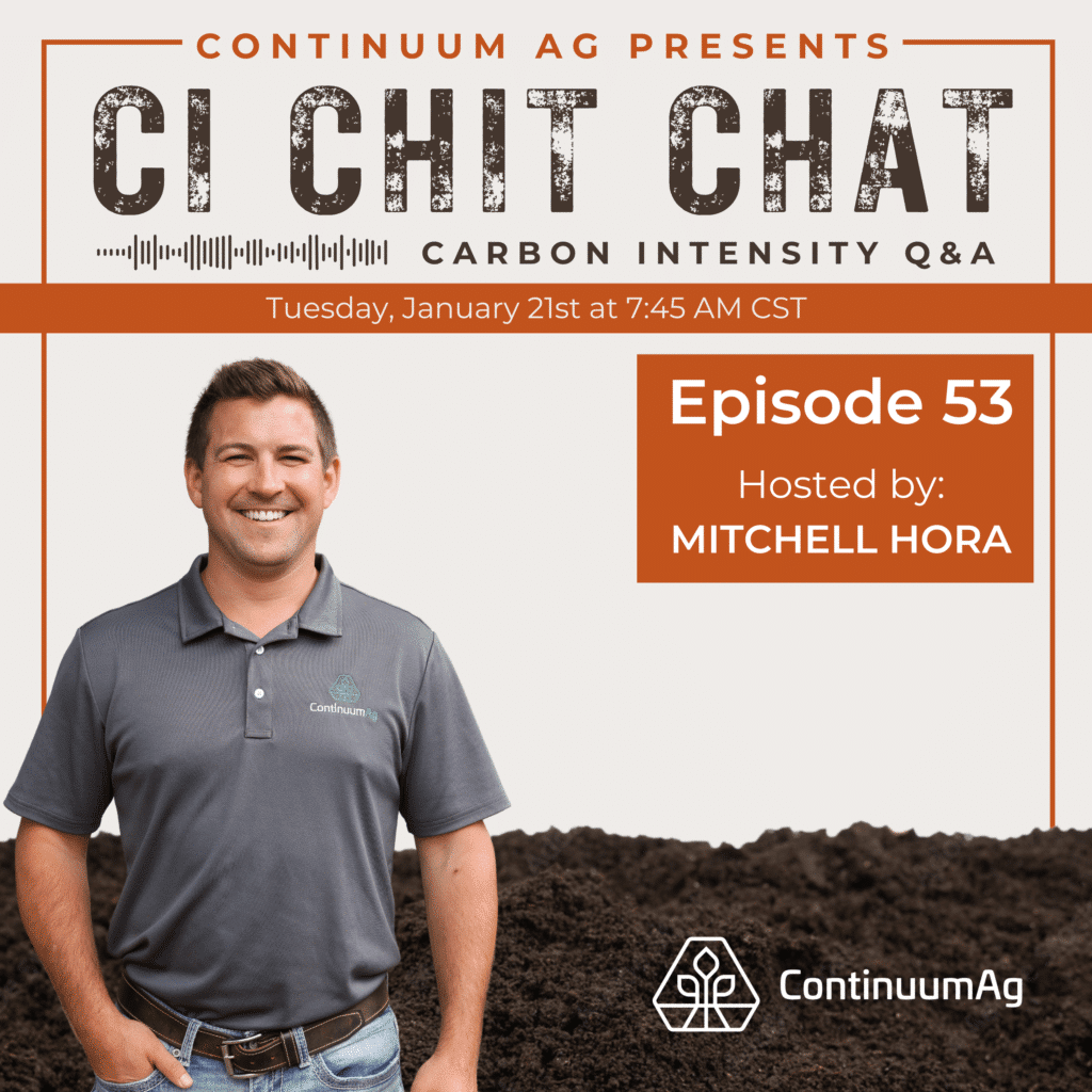 Continuum Ag CEO Mitchell Hora hosts episode 53 of the CI Chit Chat